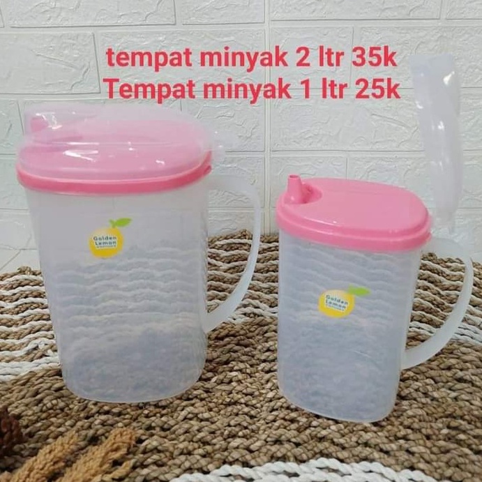 TEMPAT MINYAK 2LITER / TEMPAT MINYAL 2000ML / WADAH MINYAK 2LITER / WADAH MINYAK 2000ML / TEMPAT MINYAK 1 LITER GOLDEN LEMON / TEMPAT MINYAK GOLDEN SUNKIST