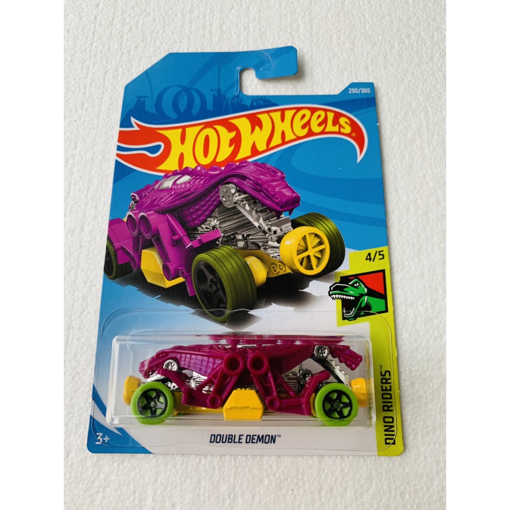 HOT WHEELS HOTWHEELS DOUBLE DEMON UNGU DINO RIDERS DIECAST MOBIL HOTWIL HOTWEELS LANGKA TRACK MURAH