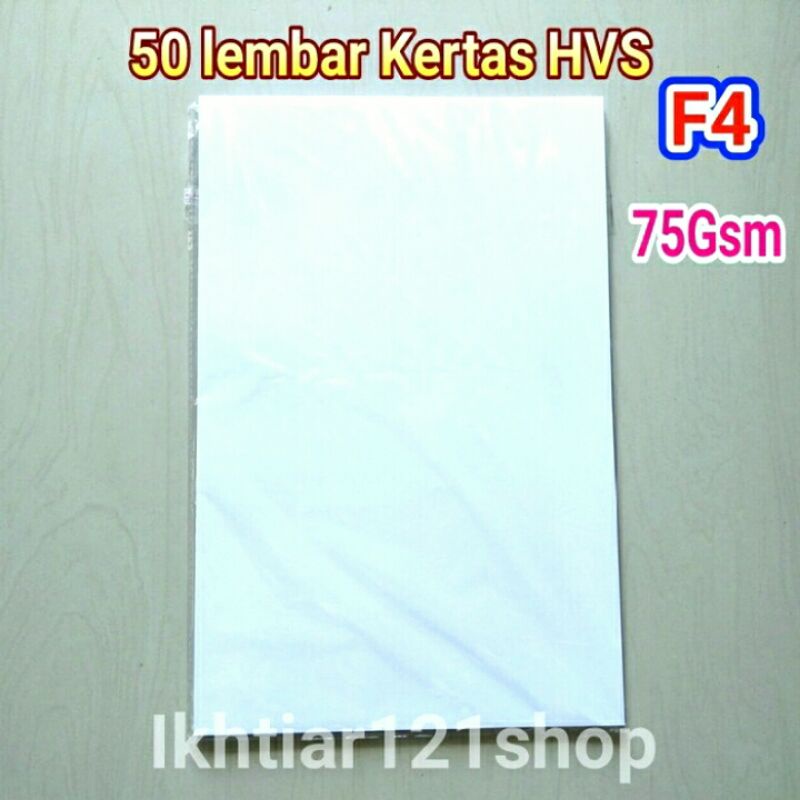 

Paket Kertas HVS F4 75 Gsm/gram Warna Putih
