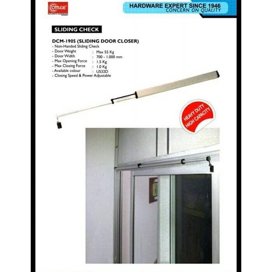 Door closer sliding OMGE