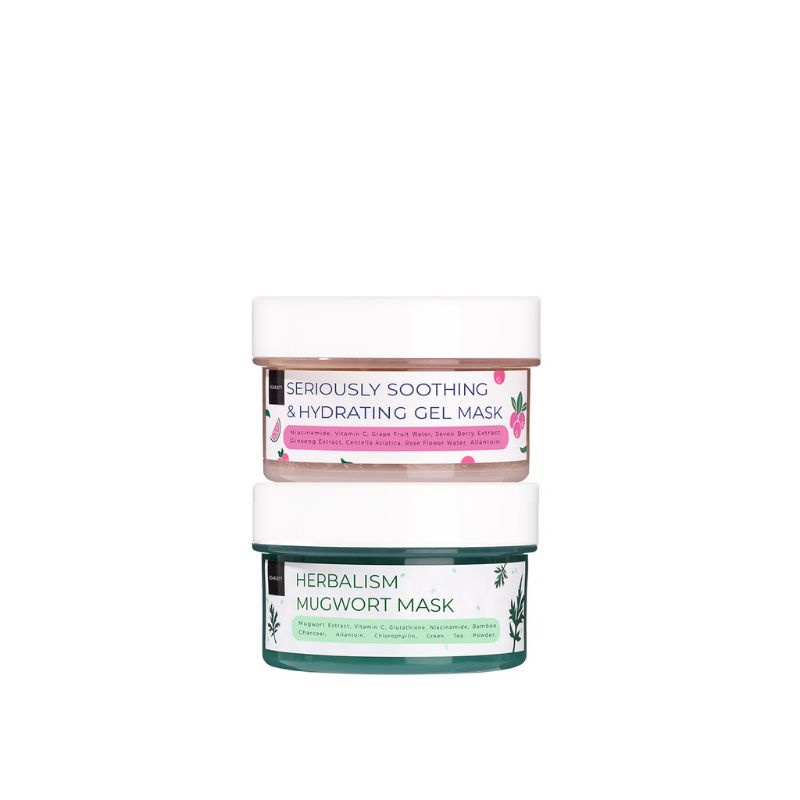 Scarlett Whitening Herbalism Mugowort Mask, Scarlett Whitening Seriously Soothing &amp; Hydrating Gel Mask