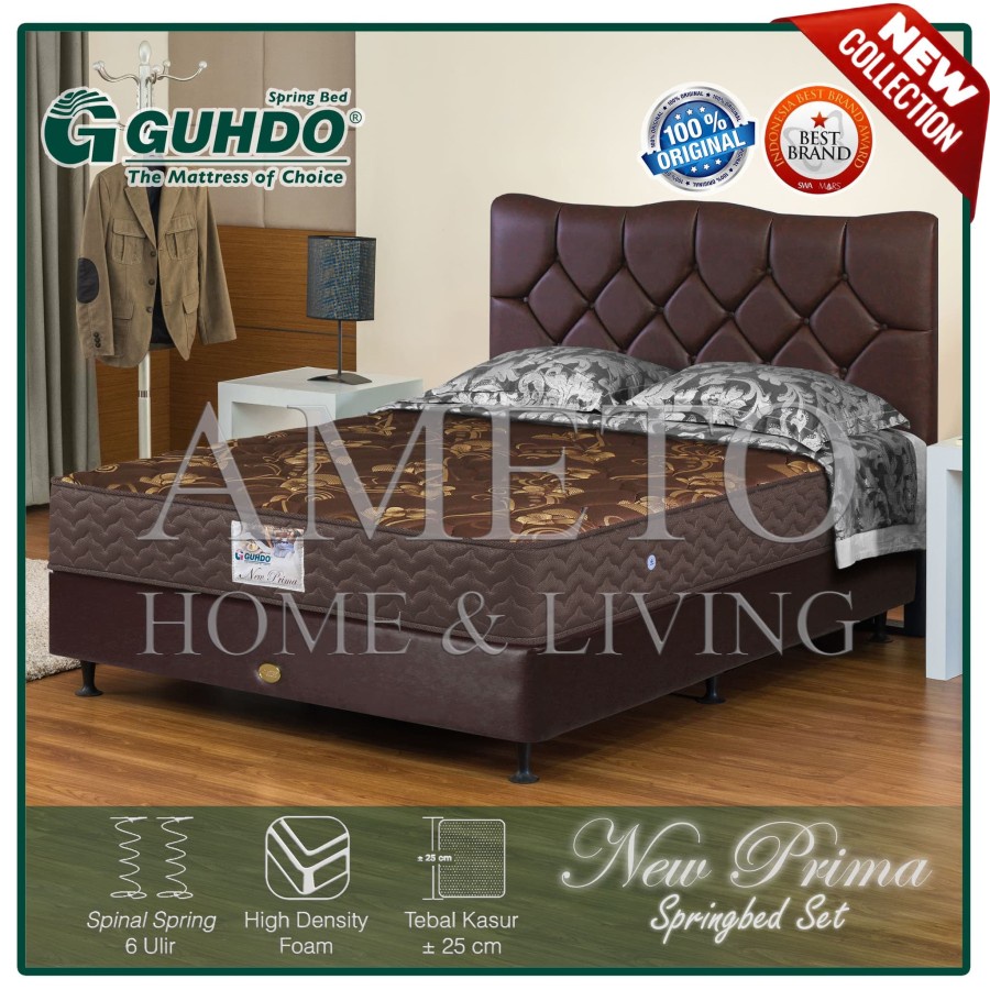 Guhdo Springbed New Prima 120x200 Atlantic HB Lavela Full Set