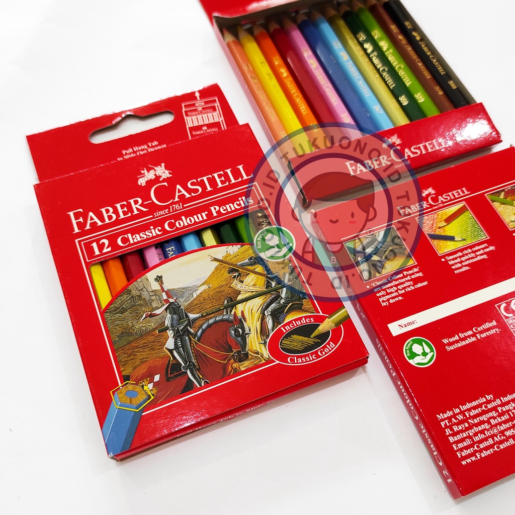 

Faber Castell Pensil Warna CLASSIC 12 Colours | PENDEK