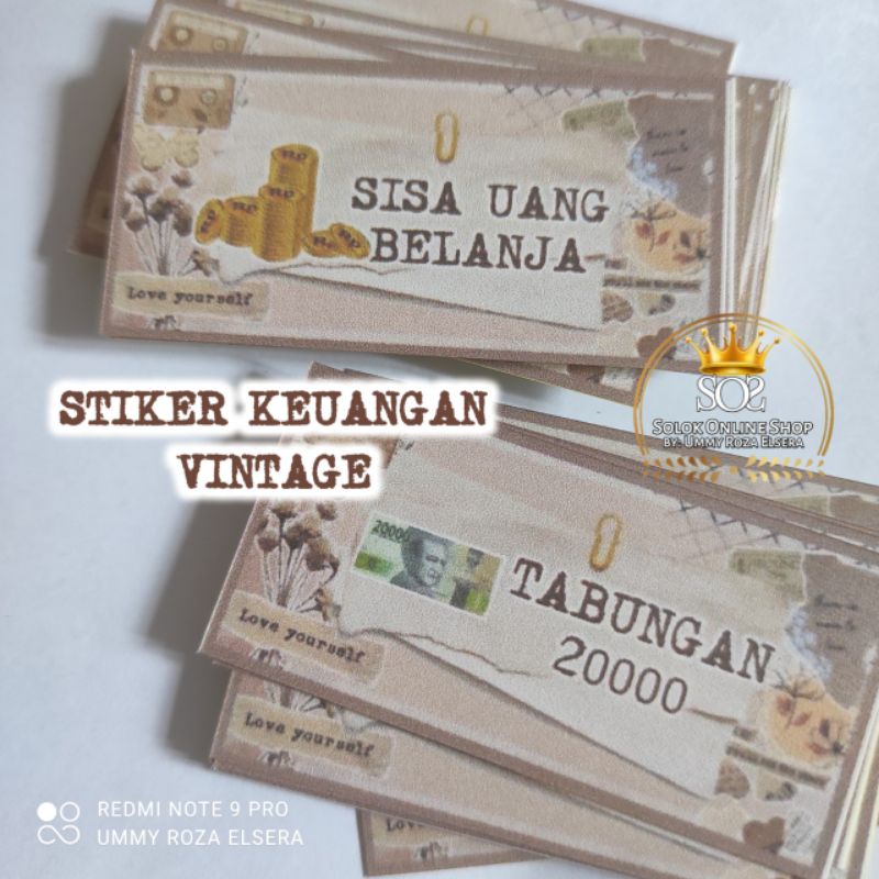 

Stiker Keuangan Vintage | Sticker Budgeting Vintage