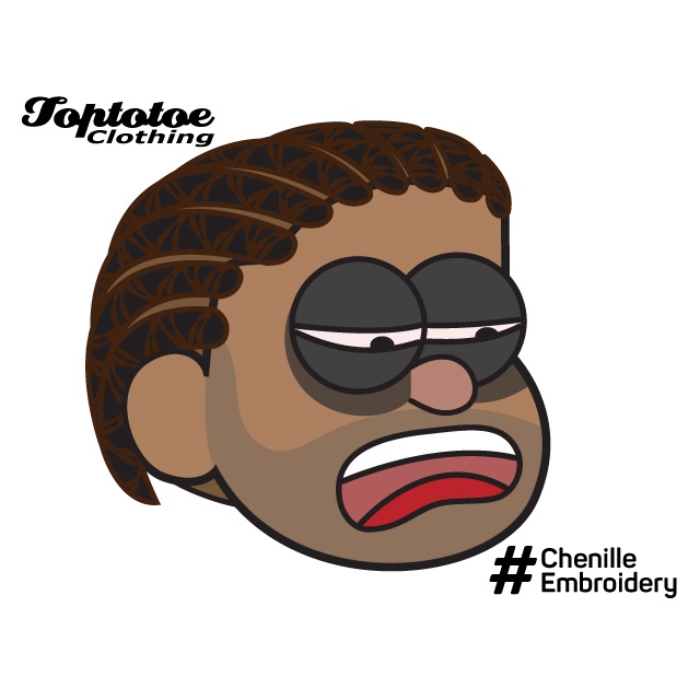 Chenille embroidery Custom Patch  Bordir chenille embroidery