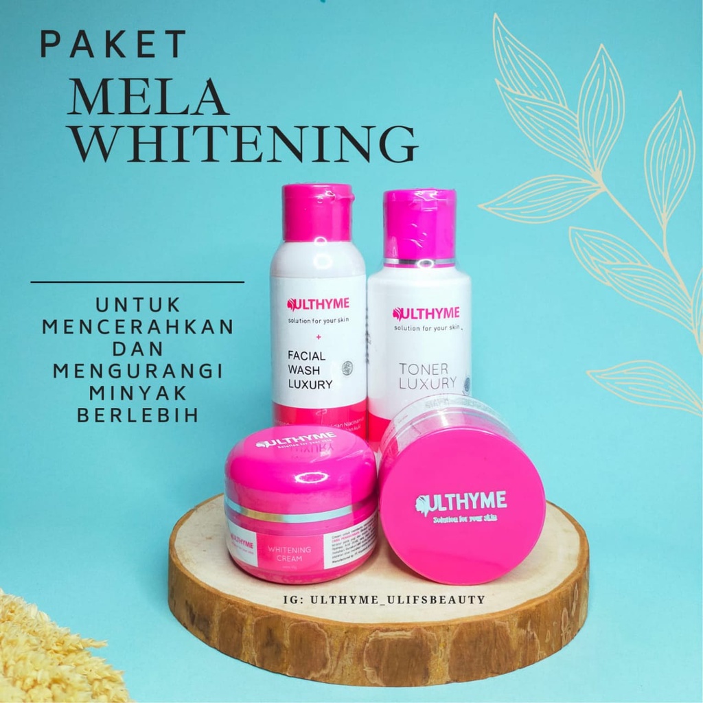 paket mela whitening ulthyme skincare