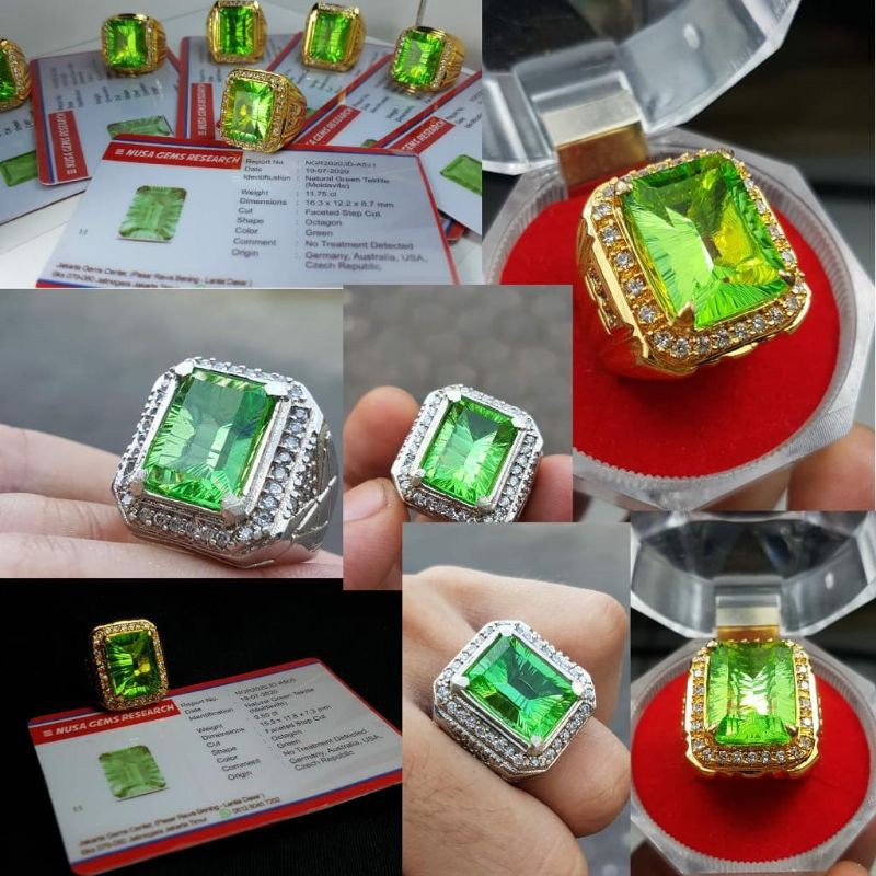 Green moldavite