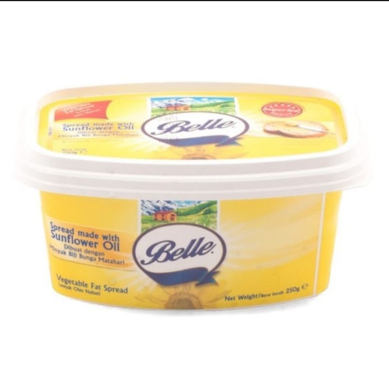 

BELLE Sunflower Oil Vegetable Fat Spread Butter 250gr