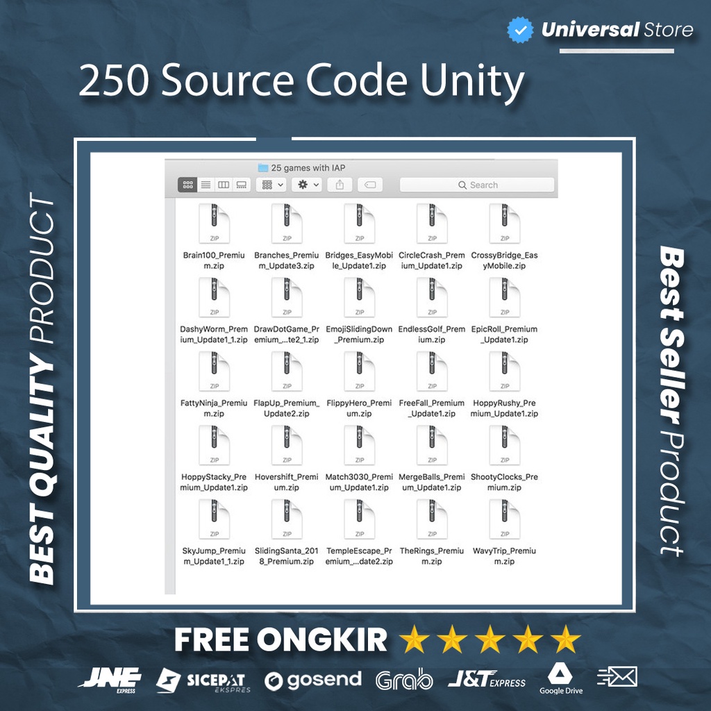 Koleksi 250 SC Unity Premium Source Code Lifetime Lengkap Terbaru