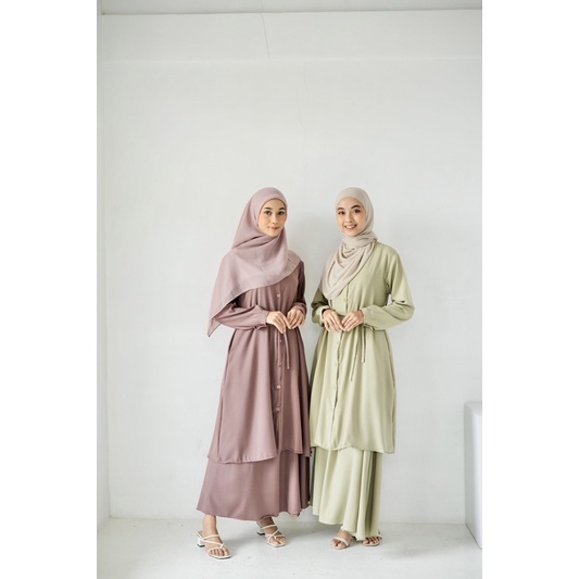 [PO] arumi dress set | Dress lebaran | Dress Tunik dan Rok