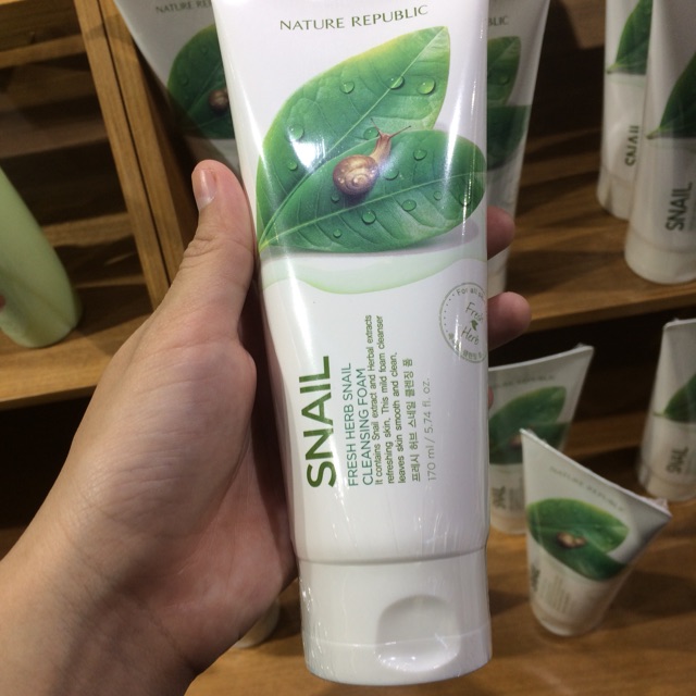nature republic snail cleansing foam