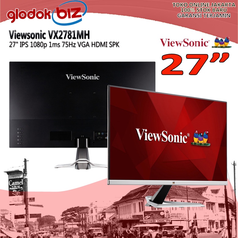 Monitor LED 27" Viewsonic VX2781 VX2781MH IPS 1080p 1ms 75Hz VGA HDMI SPK