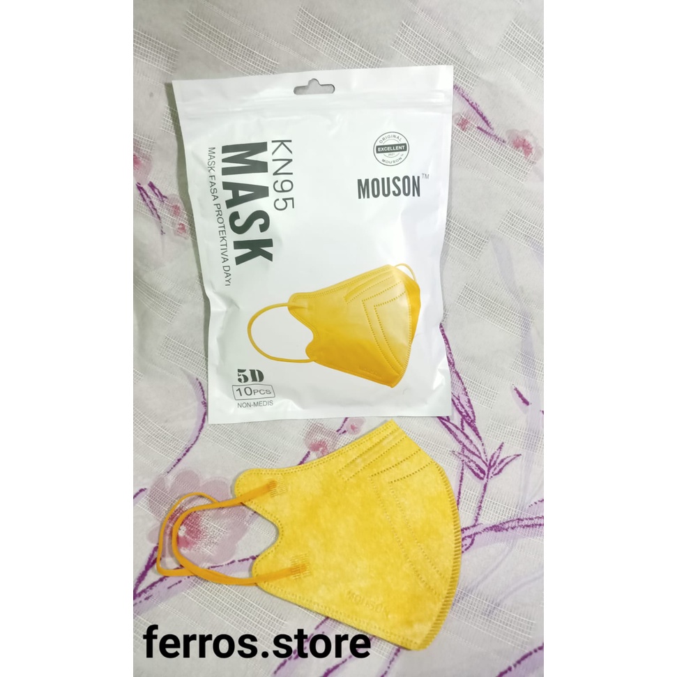 MASKER KN95 MOUSON 5D ISI 10 PCS