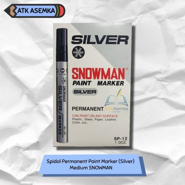 

Spidol Permanent Paint Marker (Silver) Medium SNOWMAN Atk