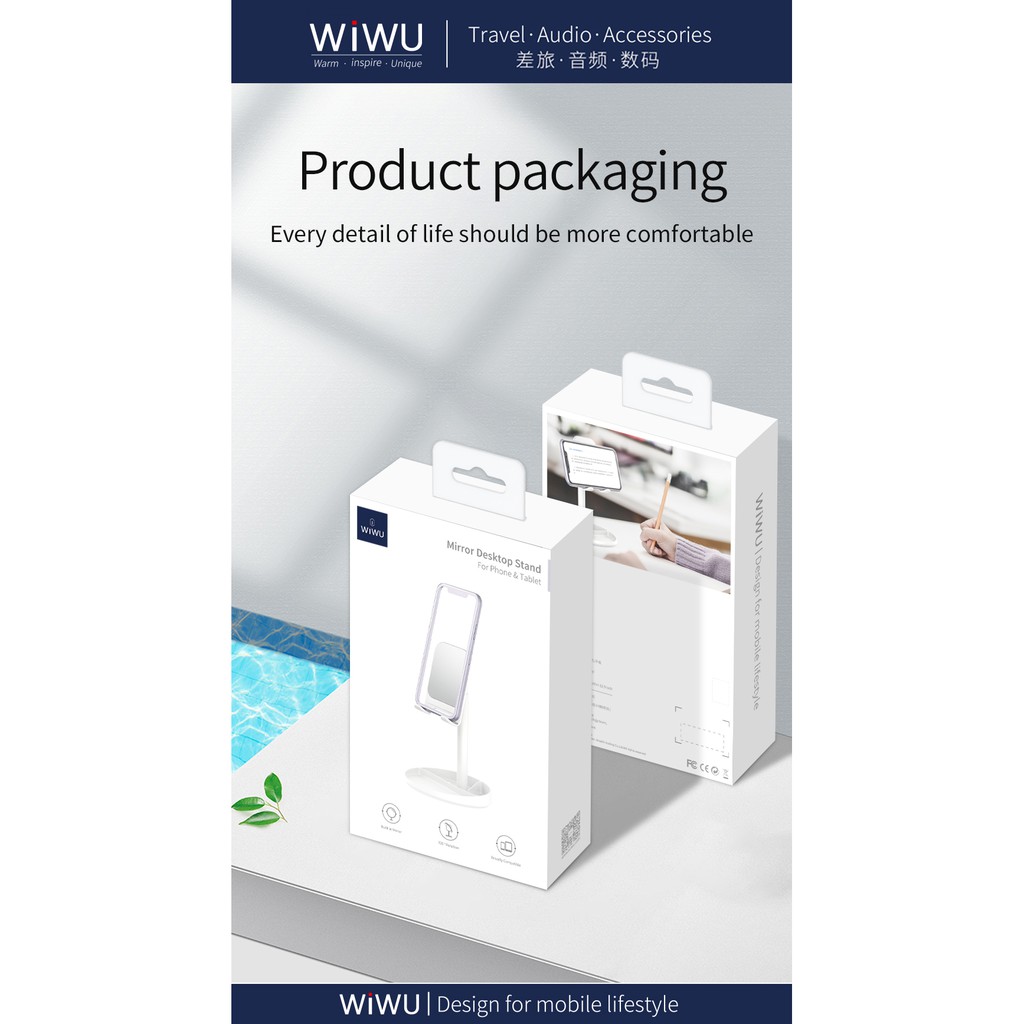 WIWU ZM201 - Mirror Desktop Stand For Phone and Tablet