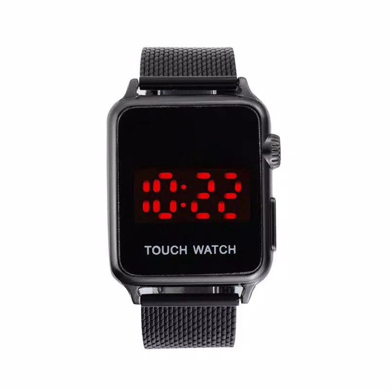 Jam Tangan pria Touch Watch Digital Strap Rubber Pasir / Ready 5 Warna