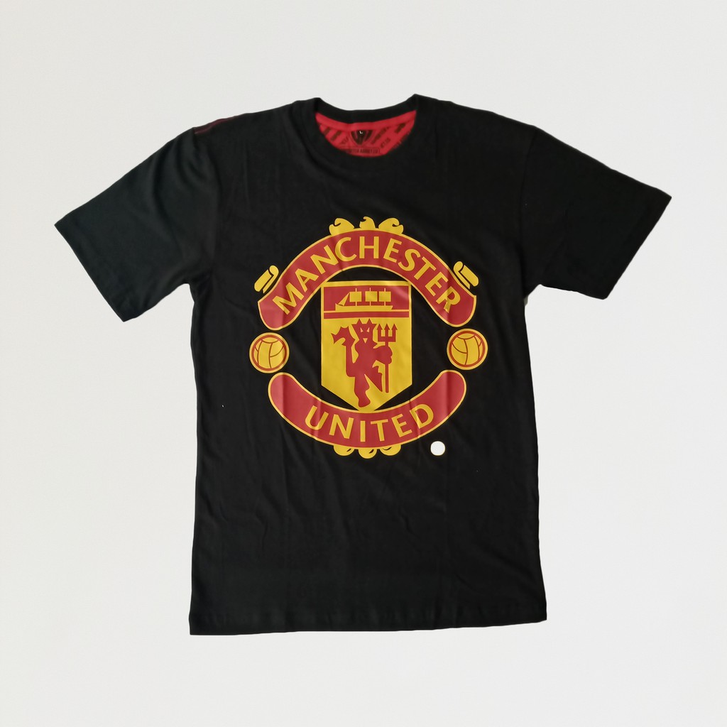 Kaos Club bola Manchester United cotton combed 30s sablon soft rubber