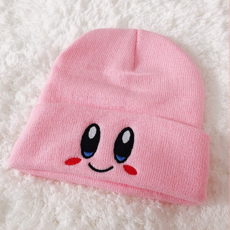 Topi Kupluk Rajut Bahan Wol Warna Pink Untuk Wanita