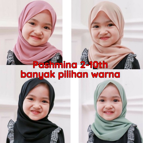 Pashmina Anak 2-10th - Hijab Instan