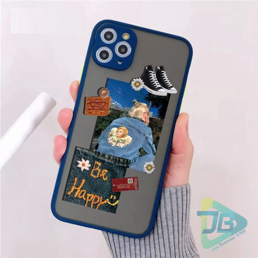 SOFTCASE DOVE HYBRID CUSTOM BE HAPPY OPPO VIVO SAMSUNG REALME XIAOMI IPHONE INFINIX FOR ALL TYPE JB5847