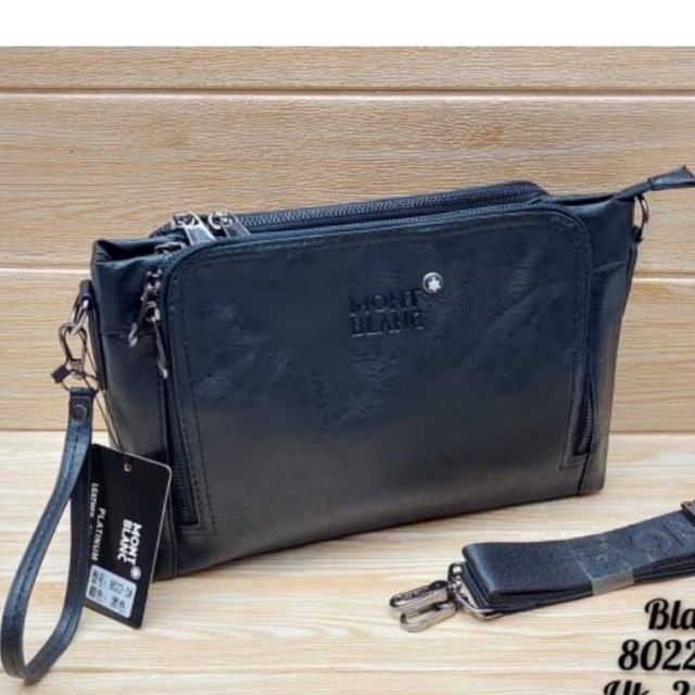 Handbag Selempang Model Clutch Pria/wanita MB 8022 Bahan PU Leather Import