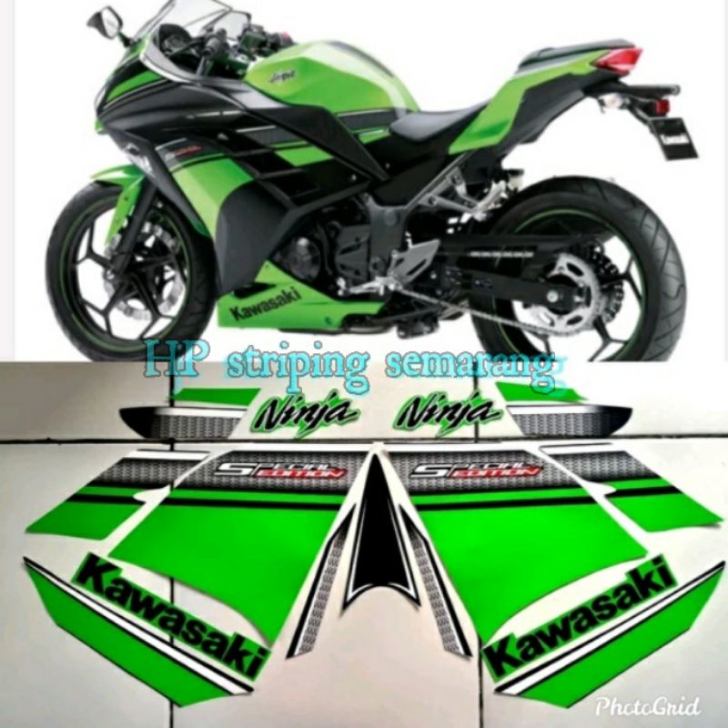 Striping Ninja 250 Fi special edition Hijau