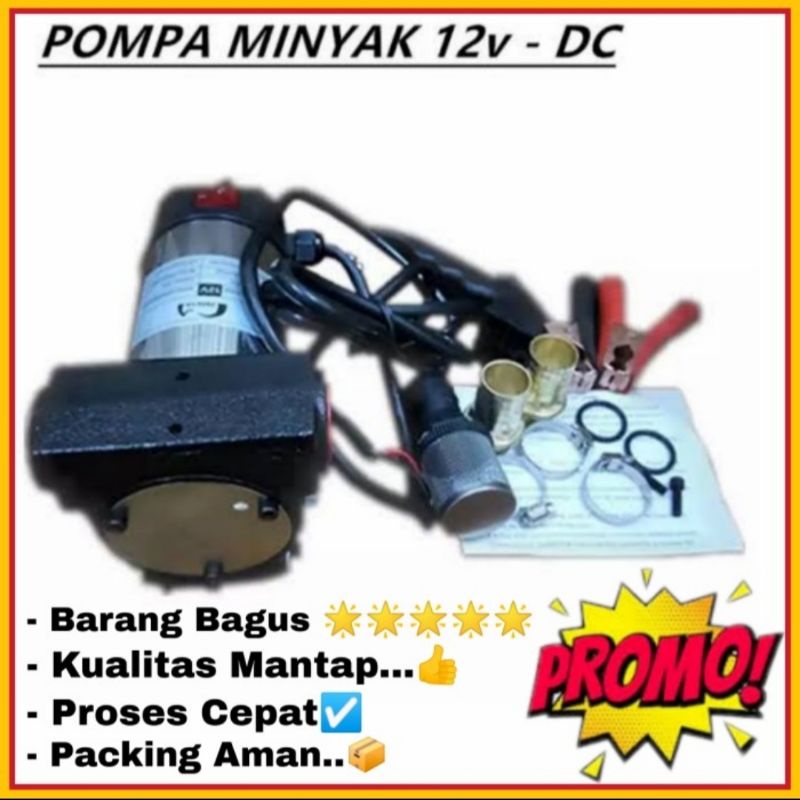 Pompa Minyak Solar Oli DC 12 Volt Pompa Pertamini Pompa Pom Bensin Mini Pompa Cairan Kental