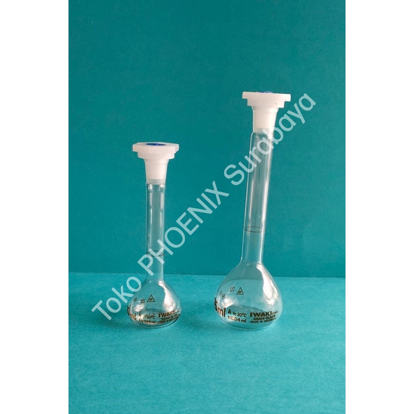 Jual Labu Ukur Iwaki Clear Plastic Stopper Volumetric Flask Iwaki Class A Shopee Indonesia 8011