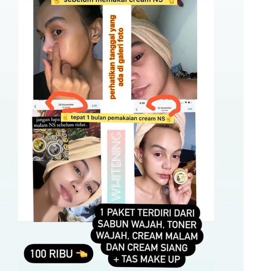 ✪ FACE CREAM NS Whitening ampuh memutihkan kulit seketika.. Cream Glowing khusus kulit wajah.. Cream