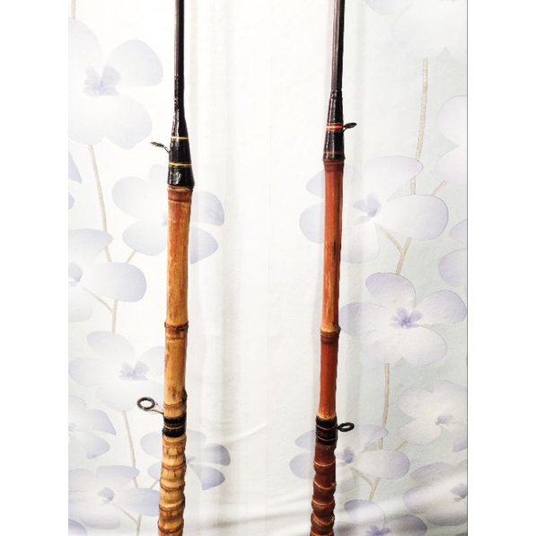 Joran Pancing Kolam Besutan Custom Jadi Fiber Gagang Bambu Cendani Galatama 127 cm