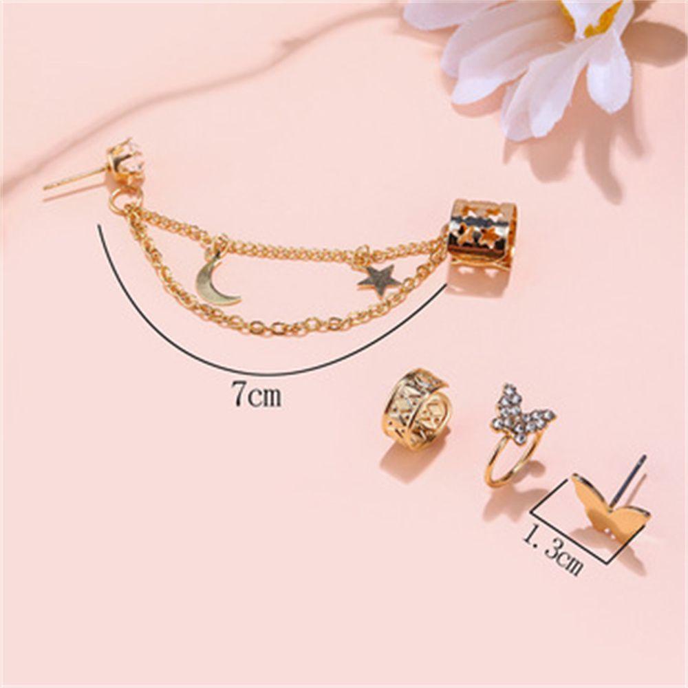 Lily Butterfly Earrings Shiny Butterfly Klip Pesona Perhiasan Hadiah