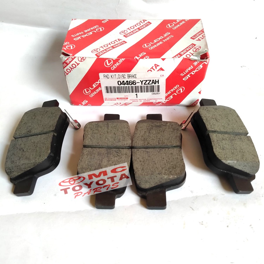 Brake Pad Kampas Rem Belakang Alphard Vellfire Previa 04466-YZZAH