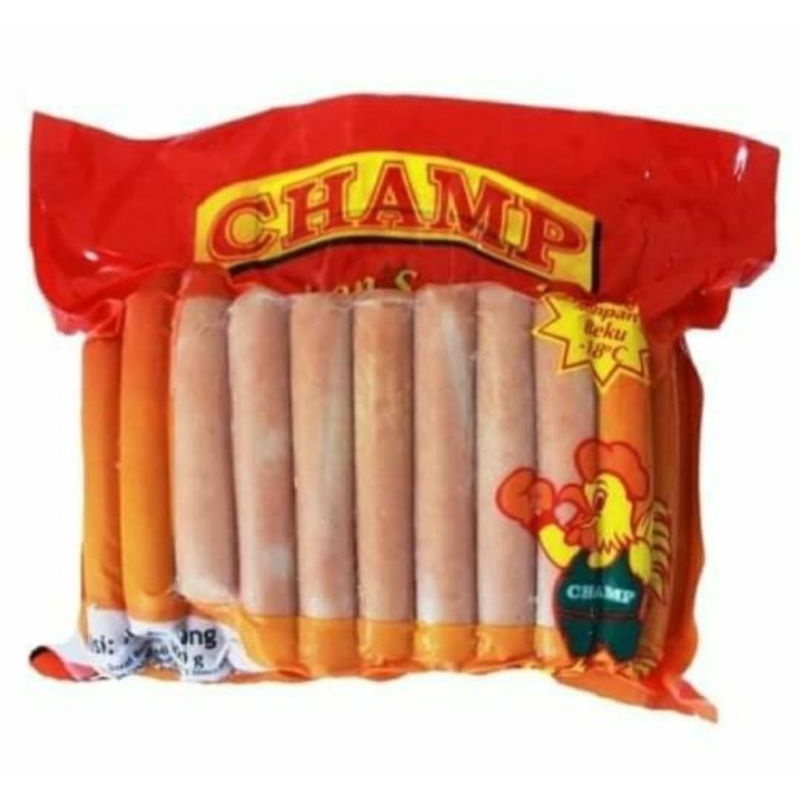 

SOSIS AYAM CHAMP 250gr / 1 KG MURAH ENAK HALAL
