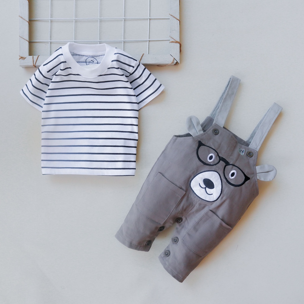 Nuna Store Overall Anak Bayi Motif Hewan 3D Untuk Usia 0 - 12 Bulan / Baju Bayi / Jumpsuit Bayi / Setelan Kodok Anak Unisek