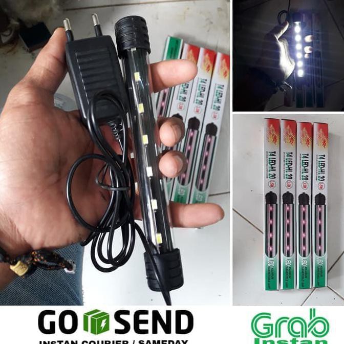 Lampu Led Celup Aquarium 20Cm Putih
