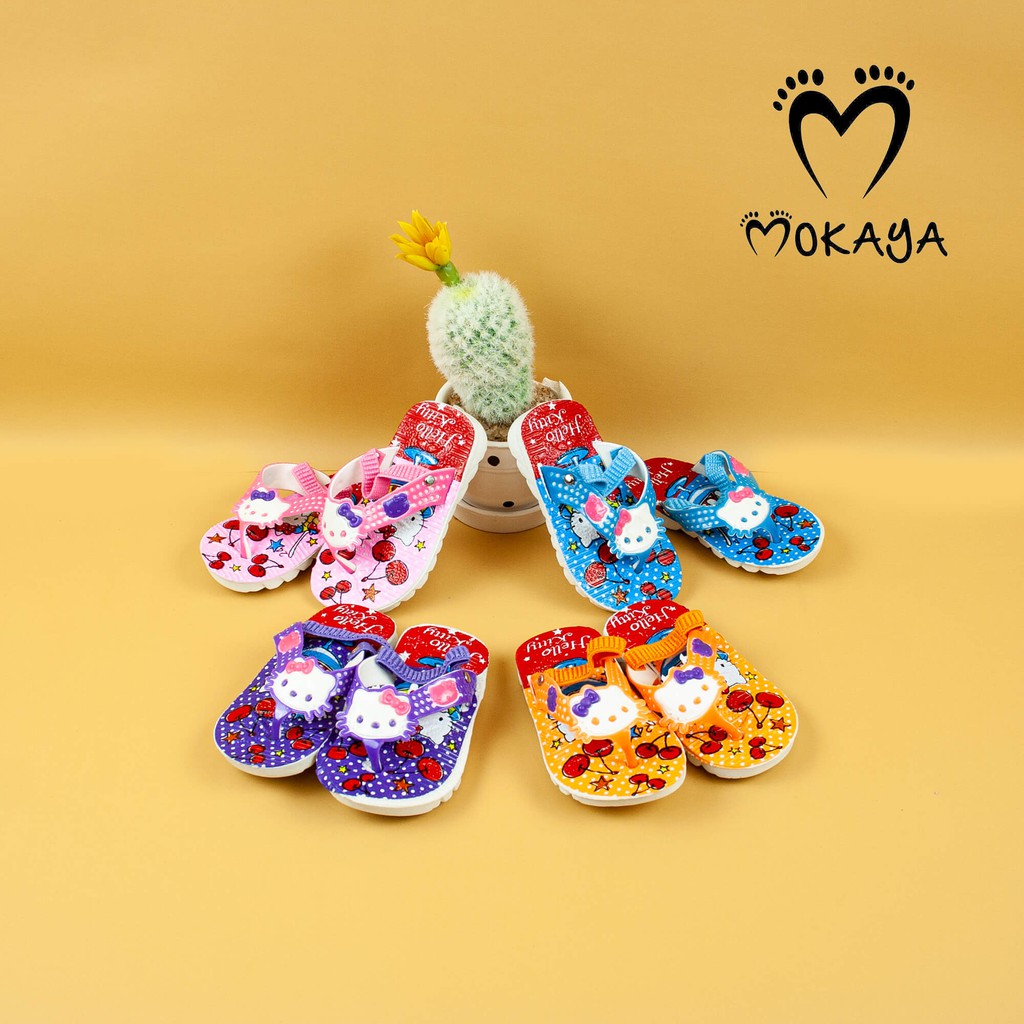 SANDAL BUNYI BAYI CIT - CIT KARET MOTIF HELLO KITTY BOY DAN GIRL ADEVA