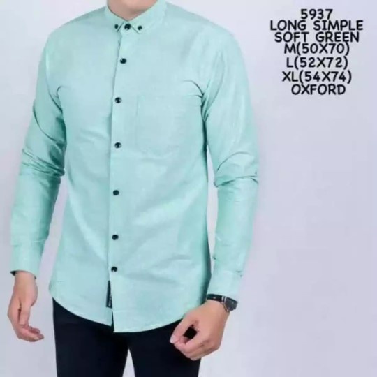 Kemeja Polos Pria Lengan Panjang Distro Best Seller, kemeja pria lengan panjang / premium distro baju motif surfing flanel polos formal casual kasual