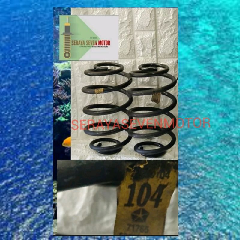 coil spring per keong belakang jeep TJ wrangleR original 2pc garansi