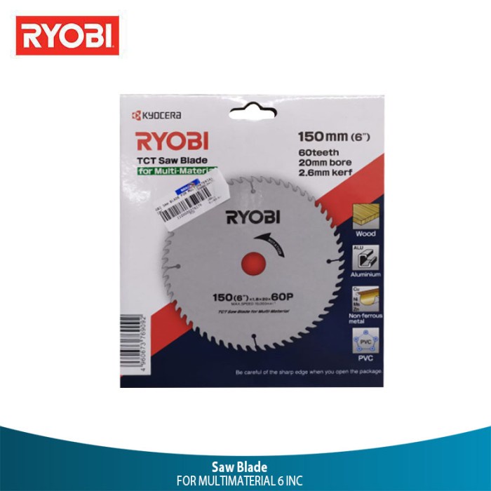 Ryobi Mata Potong Saw Blade For Multimaterial 6 Inc
