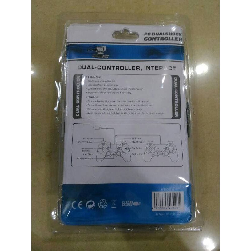 Jual game pad doble hitam stik pc stick laptop Berkualitas