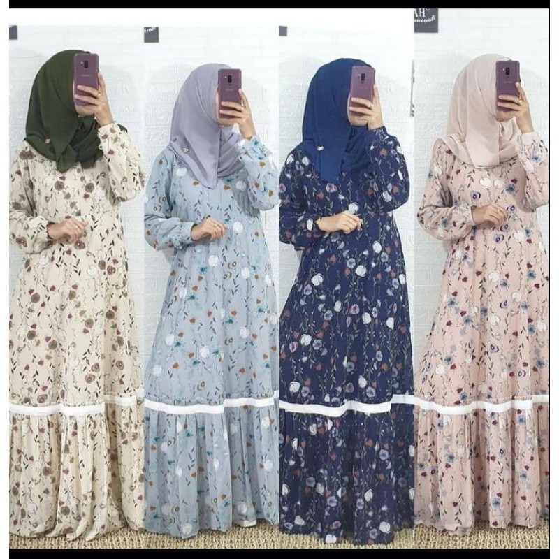 gamis claudia ori by Alya syari (gamis only)  bisa COD