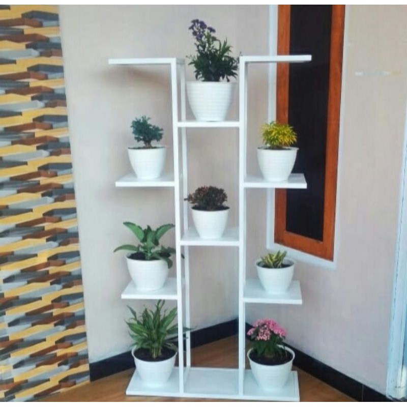 Rak Bunga Besi Hollo Modifikasi Rak 5 Susun - Standing Pot Bunga Besi