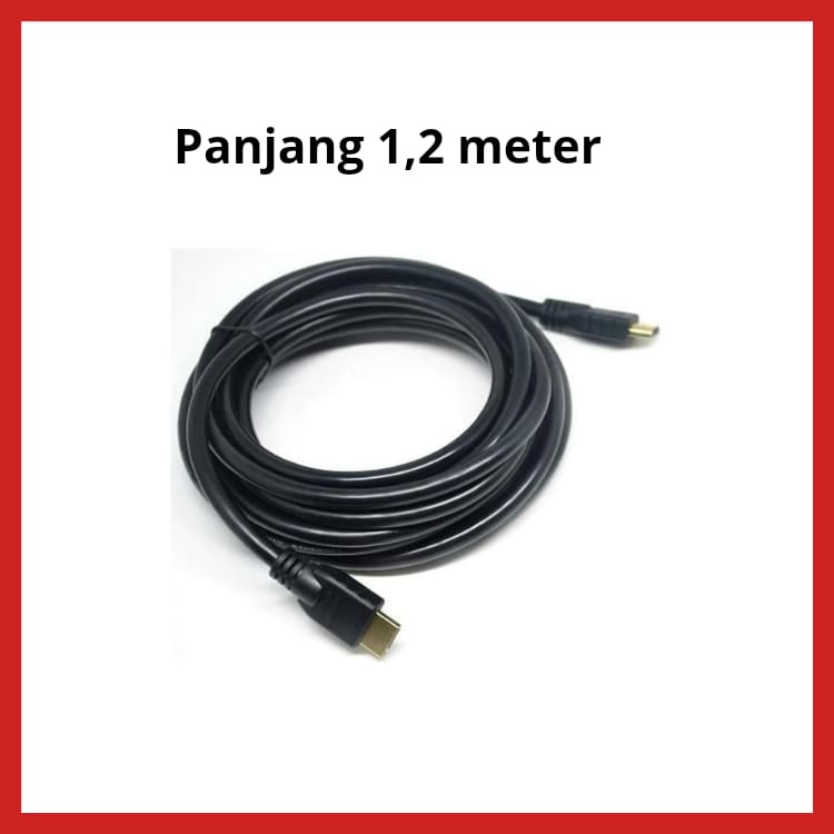 Kabel HDMI SONY Male - Male 1.2m Gold Plated versi 1.4 14436