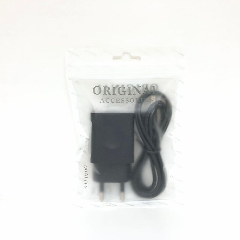 TRAVEL CHARGER LENOVO MICRO PACKING PLASTIK KLIP ORIGINAL BLACK VARIAN