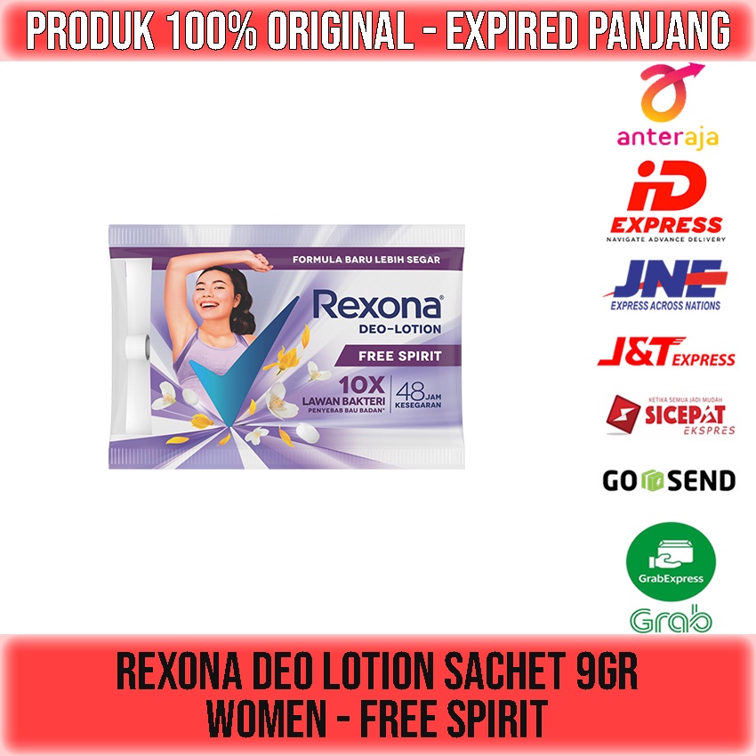 REXONA DEO LOTION SACHET 9gr REXONA SASET / REXONA MEN ICE COOL / REXONA WOMEN FREE SPIRIT