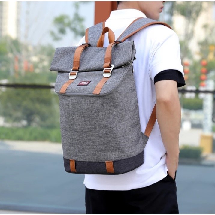 PTM Tas Pria Sekolah, Kerja, Kuliah Bandung Ransel Punggung Cowok Keren Korean Style Fashion