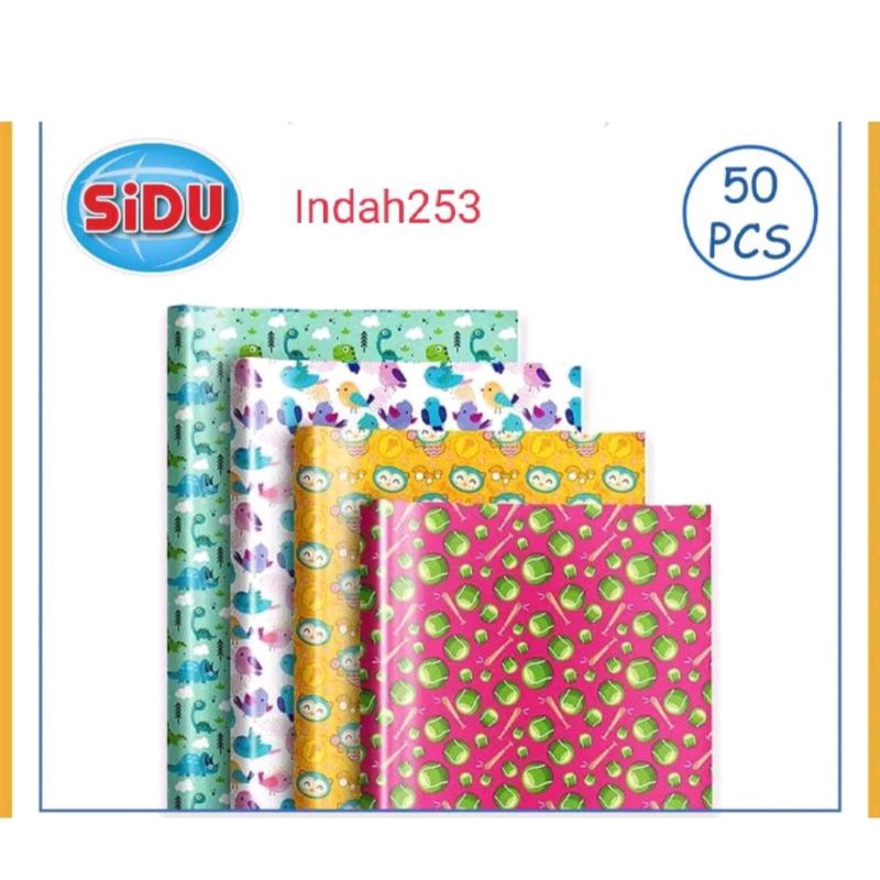 Kertas Kado Sidu Motif Isi 50 Pcs