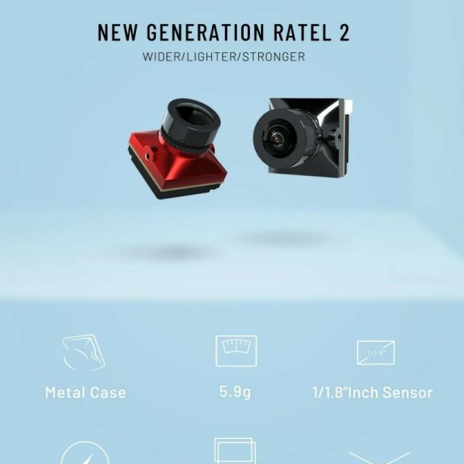 Ratel 2 Black Caddx Fpv Micro Size Starlight Freestyle Fpv Camera