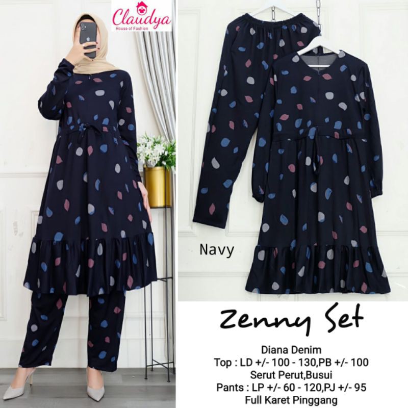 [COD] ZENNY SET DIANA DENIM BY CLAUDYA SOLO
