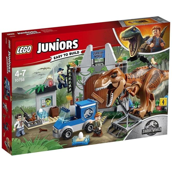 *#*#*#*#] LEGO Juniors - 10758 Jurassic World T-rex Breakout Set Dinosaurus Dino